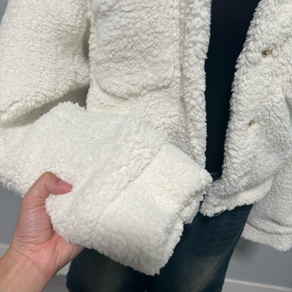 Button Down Teddy Jacket - image 4